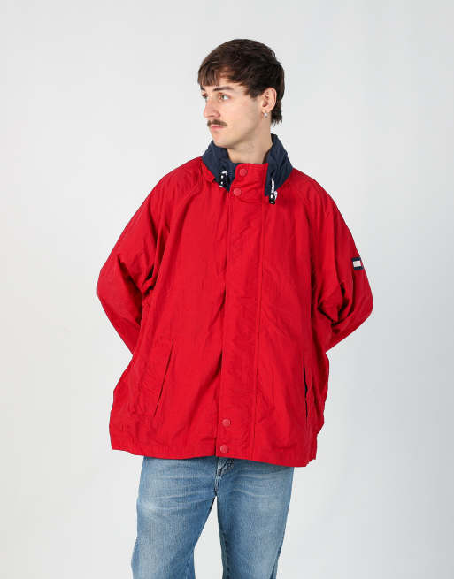 Vintage Tommy Hilfiger xxl rain jacket in red
