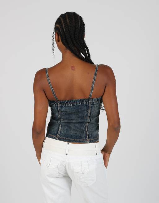 Vintage Tong Kao M cami in blue, 2 of 4
