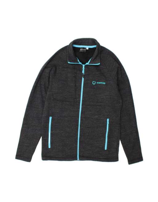 Vintage Tracksuit Top Jacket Medium In Grey Flecked