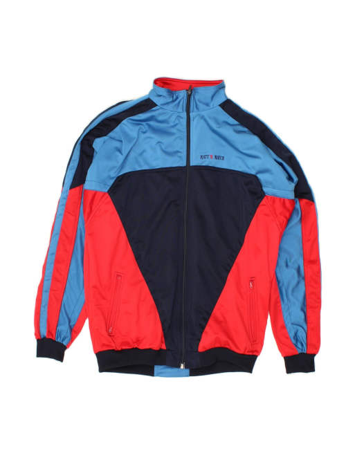 Vintage Tracksuit Top Jacket XL In Multicoloured Colourblock