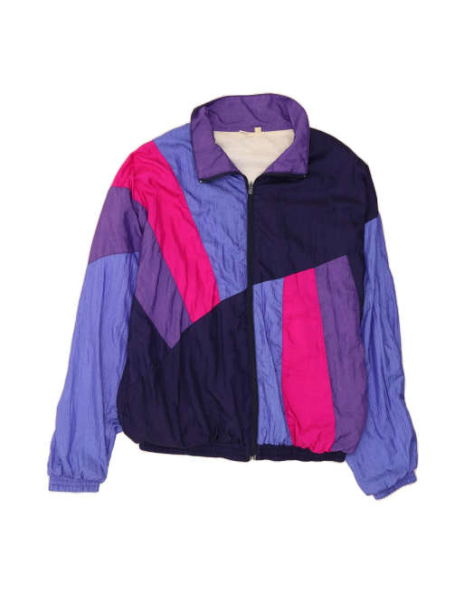 Vintage Tracksuit Top Jacket XL In Multicoloured Colourblock