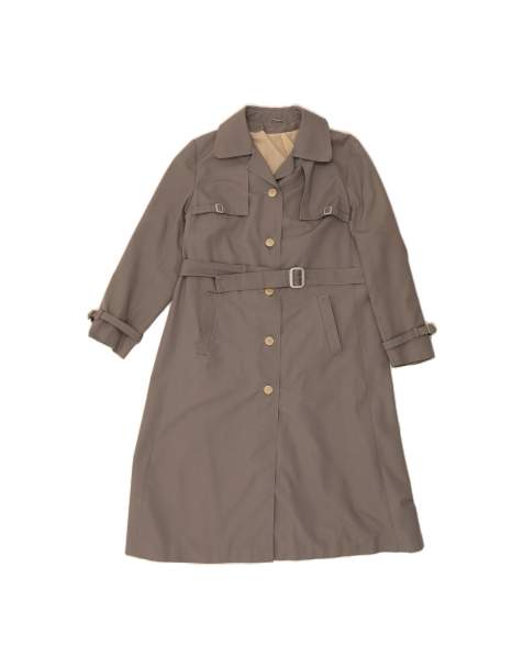 Vintage Trench Coat It 42 Medium In Green - view 1