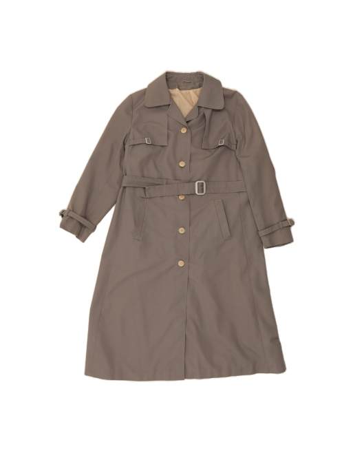 Vintage Trench Coat It 42 Medium In Green