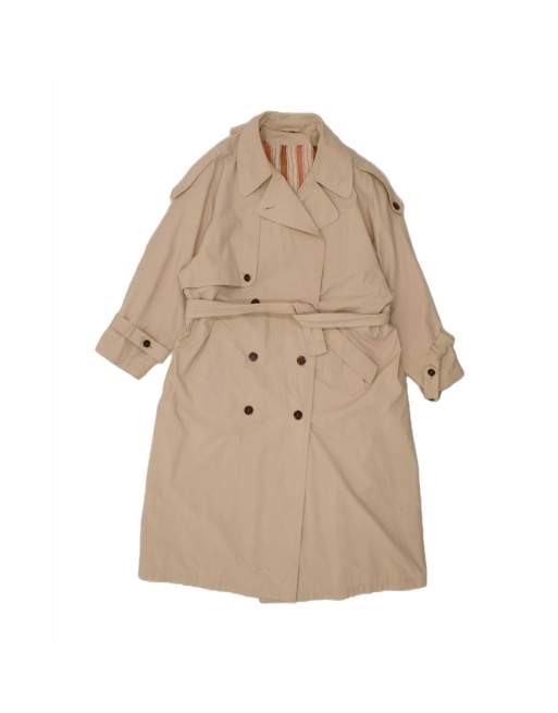 Vintage Trench Coat UK 18/20 XL In Beige