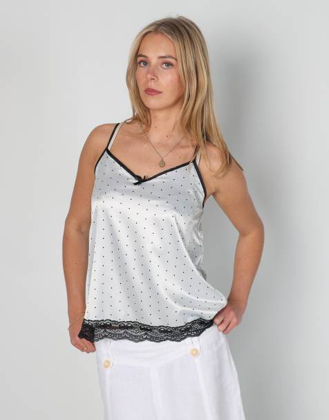 Vintage Tress M cami in light grey - view 1