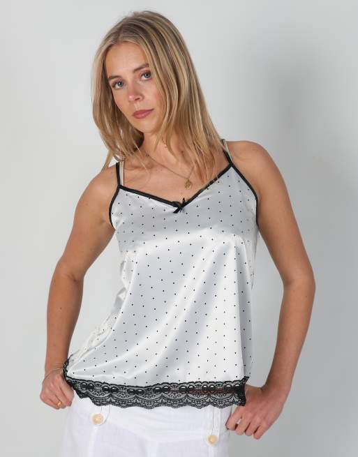 Vintage Tress M cami in light grey, 3 of 4