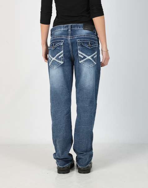 Vintage True Luck 28x38 denim jeans in blue - view 1