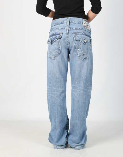 True Religion ライトブルーデニム 30 Vintage True Religion 30x32 denim jeans in light blue | ASOS