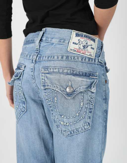 True Religion ライトブルーデニム 30 Vintage True Religion 30x32 denim jeans in light blue | ASOS