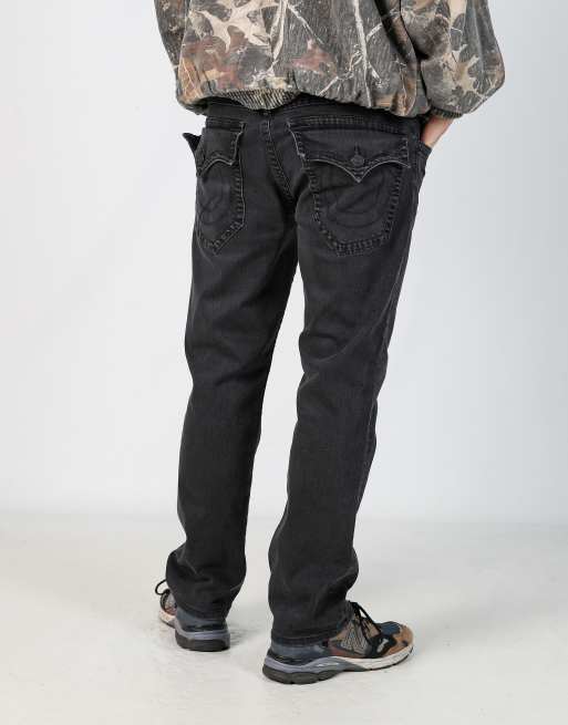 Vintage True Religion 34x30 denim jeans in charcoal grey