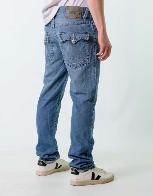 Vintage True Religion 34x32 Denim Carpenter Baggy Jeans Blue