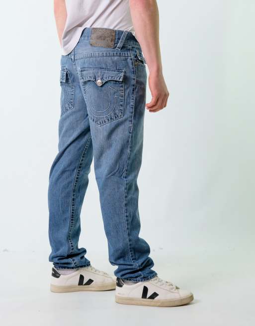 Vintage True Religion 34x32 Denim Carpenter Baggy Jeans Blue | ASOS