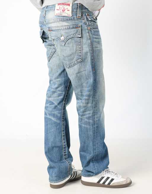Vintage True Religion 34x32 denim jeans in light blue
