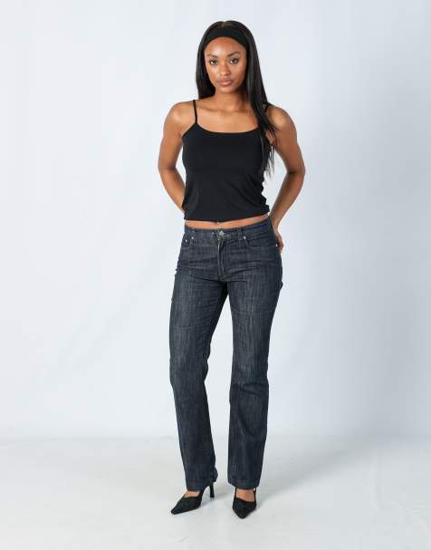 Vintage Trussardi 10 straight jeans in blue - view 1