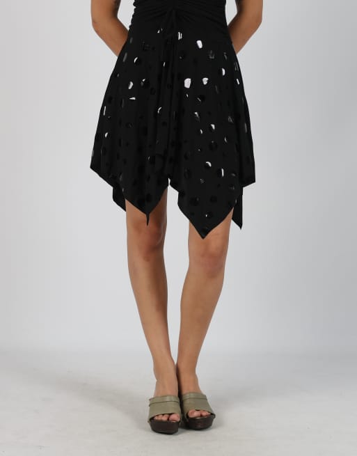 Vintage Tulipe S woven midi dress in black, 2 of 4