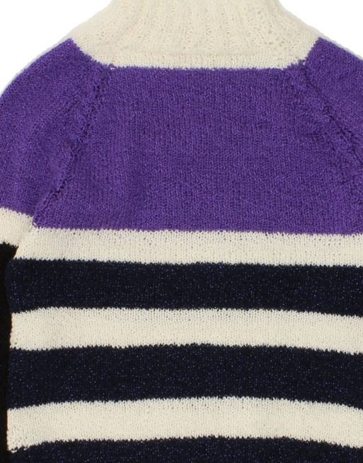 Vintage Turtle Neck Jumper Sweater UK 14 Medium In Multicoloured, 4 of 4