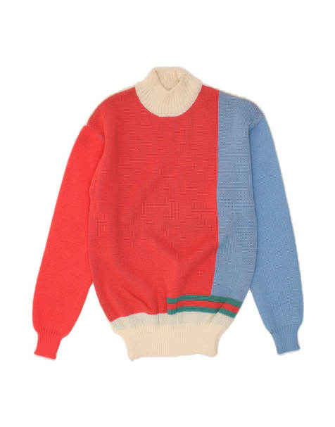 Vintage Turtle Neck Jumper Sweater UK 6 XS In Multicoloured - view 1