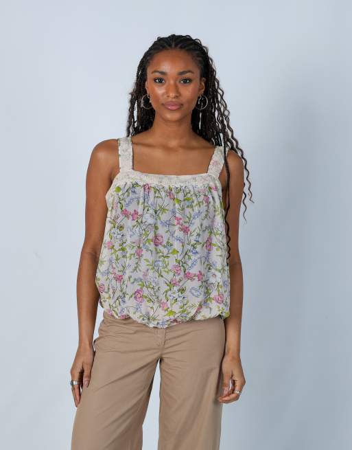 Vintage Twins M cami in ivory