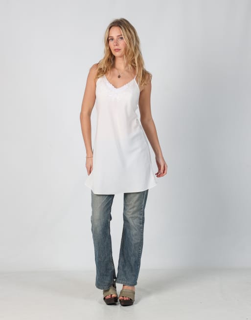 Vintage UCK M slip dress in ivory