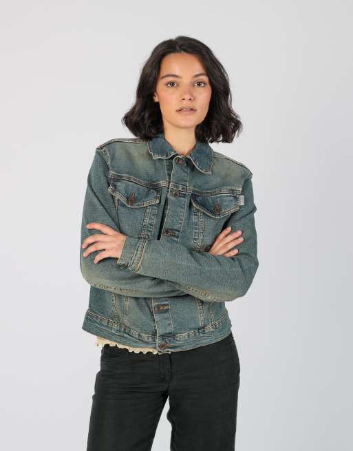 Vintage UMM S denim jacket in blue, 3 of 4