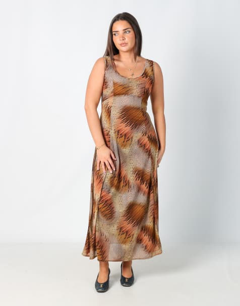 Vintage Unbranded 10 woven maxi dress in multi colured - view 1