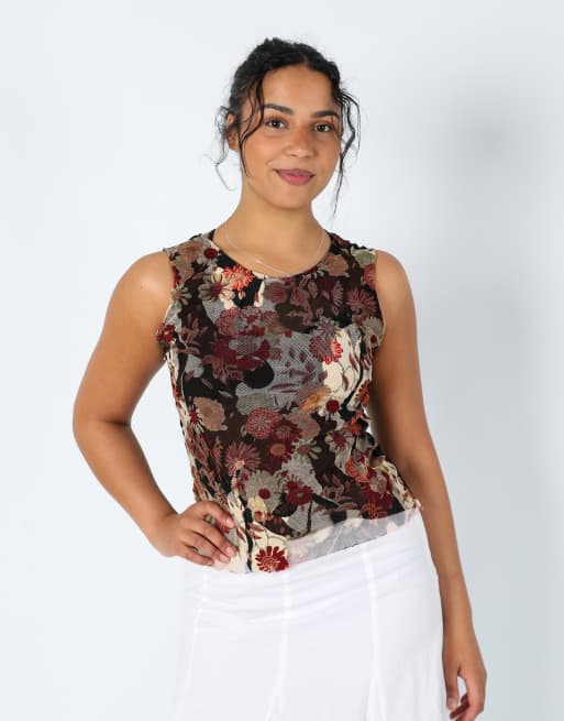 Vintage Unbranded 12 cami brown