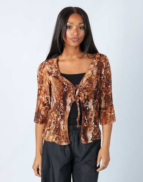 Vintage Unbranded 14 mesh top in multi colured - view 1