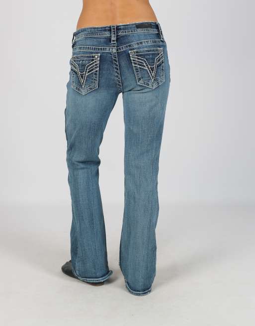 Vintage Unbranded 6 bootcut jeans in blue, 4 of 4