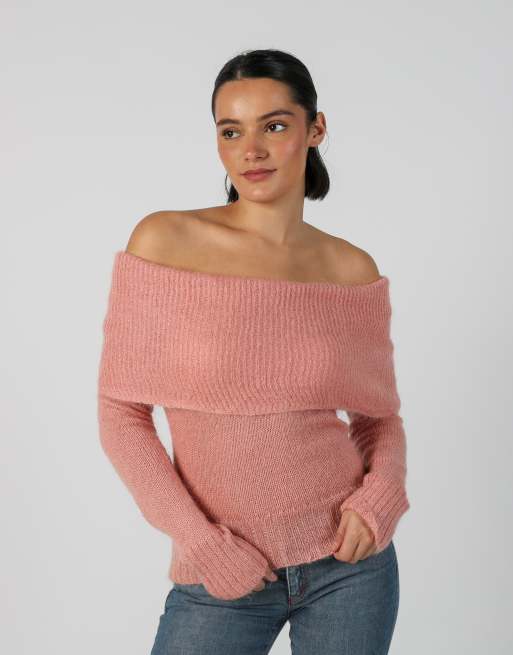Vintage Unbranded 6 knitted jumper in baby pink, 1 of 4