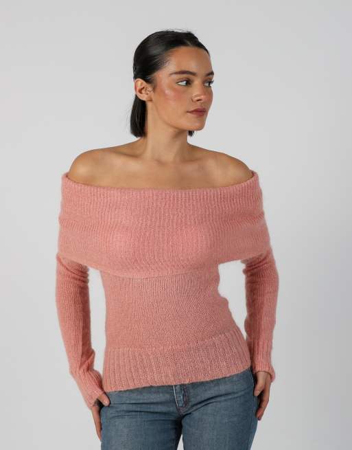 Vintage Unbranded 6 knitted jumper in baby pink, 3 of 4