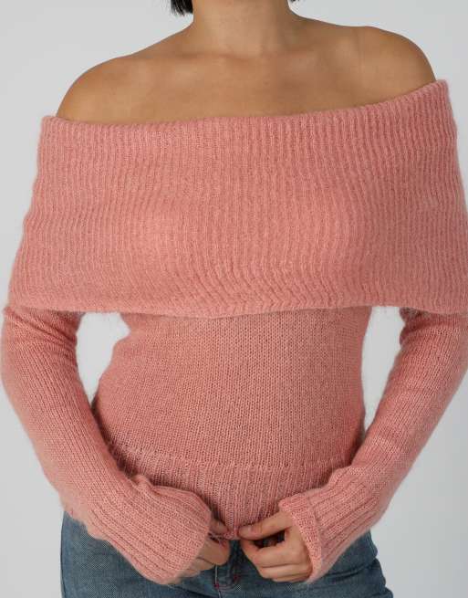 Vintage Unbranded 6 knitted jumper in baby pink, 4 of 4
