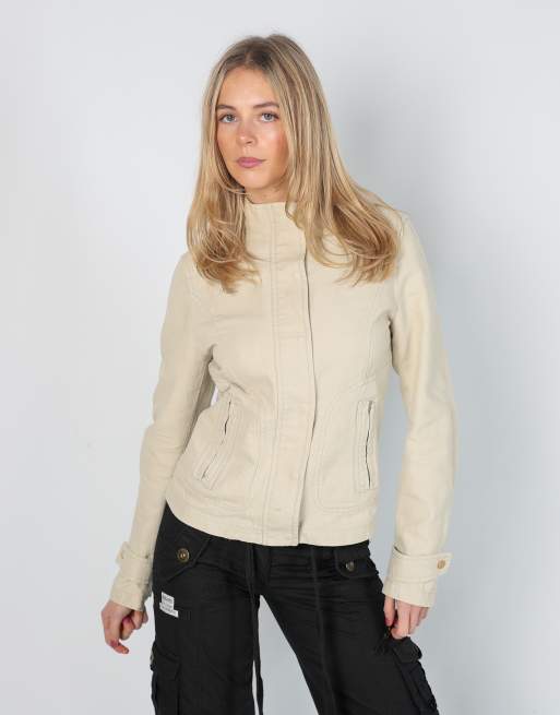 Vintage Unbranded 6 light jacket in cream