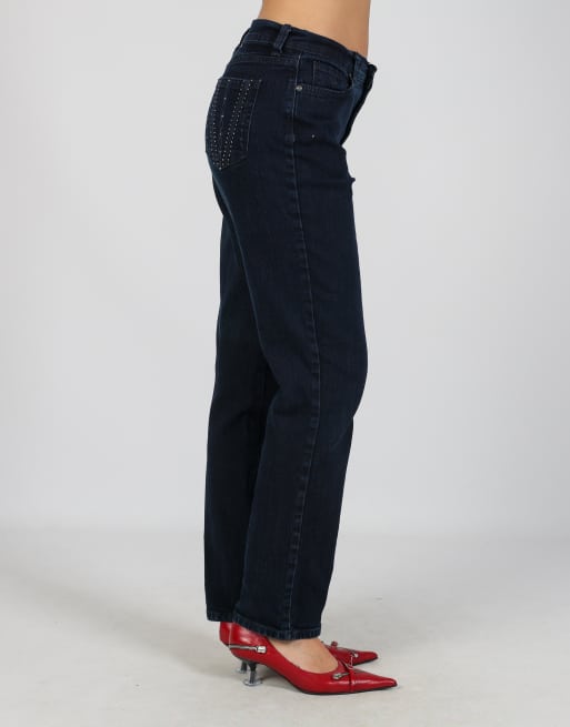 Vintage Unbranded 6 mom jeans in blue, 2 of 4