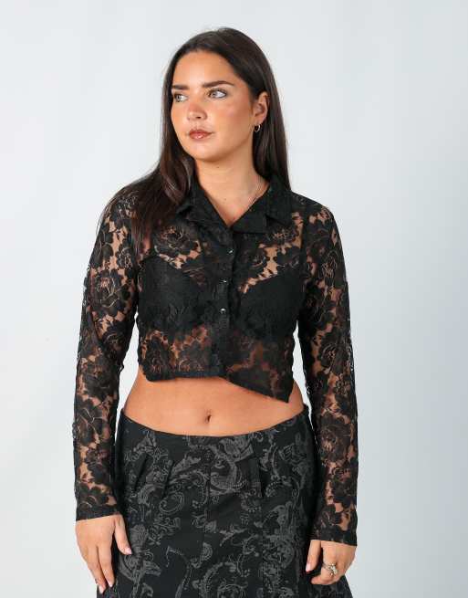 Vintage Unbranded 8 blouse in black