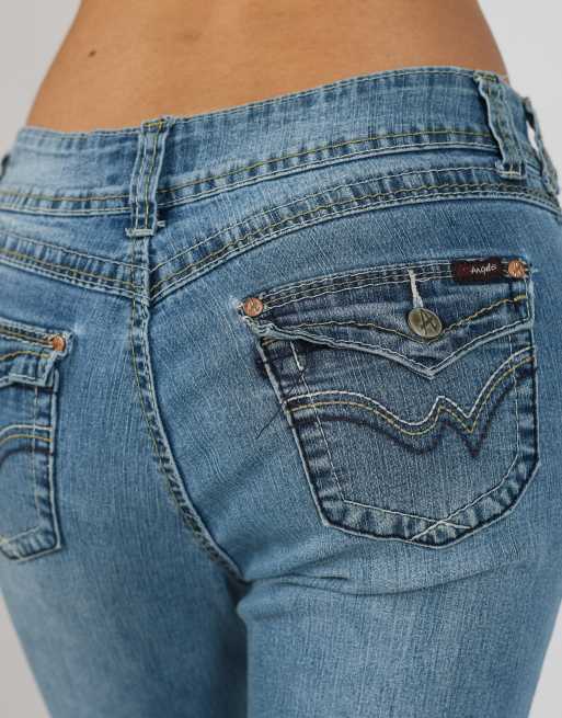 Vintage Unbranded 8 bootcut jeans in blue, 4 of 4