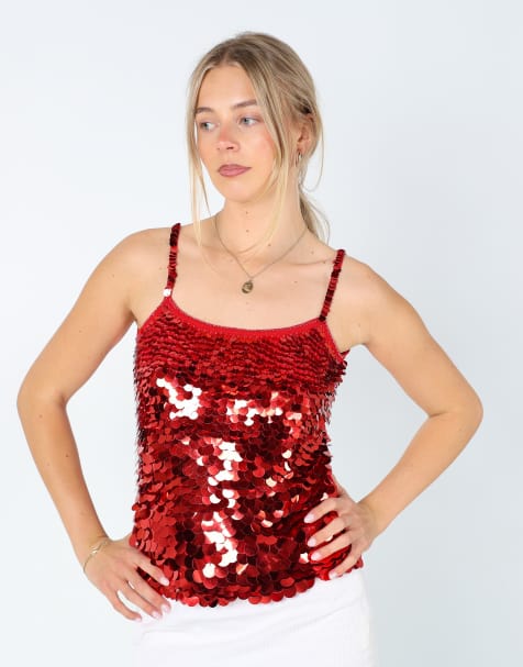 Vintage Unbranded 8 Cami Red - view 1
