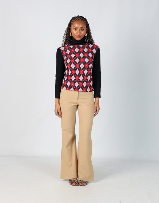 Vintage Unbranded 8 formal trousers in tan