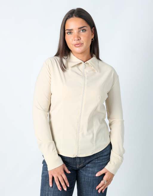 Vintage Unbranded 8 light jacket in cream