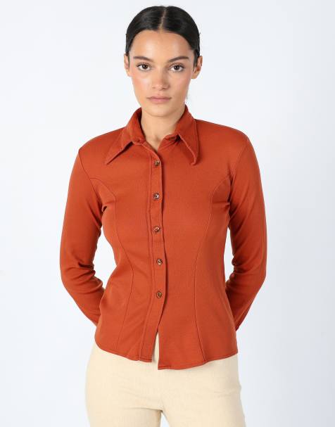 Vintage Unbranded 8 Shirt Orange - view 1