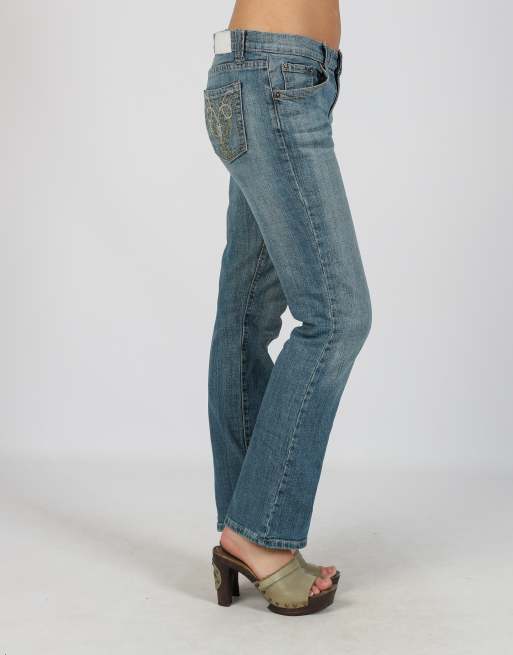 Vintage Unbranded 8 straight jeans in blue, 2 of 4