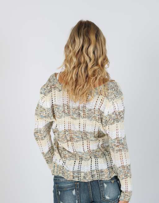 Vintage Unbranded L cardigan in cream, 2 of 4