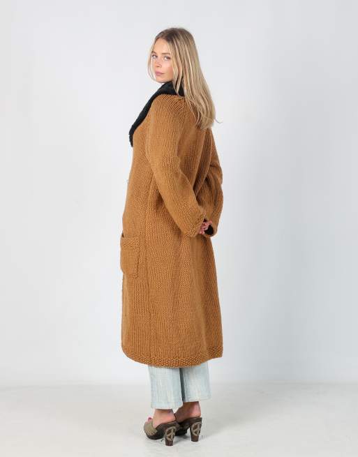 Vintage Unbranded L cardigan in orange, 3 of 4