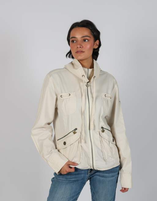 Vintage Unbranded L casual jacket in cream, 3 of 4