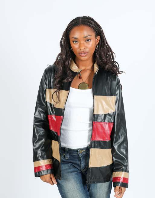 Vintage Unbranded L leather jacket in black, 3 of 4