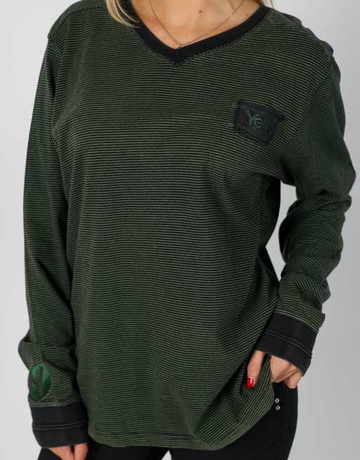 Vintage Unbranded L long sleeve top in black, 4 of 4