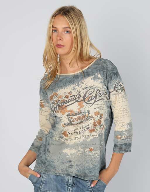 Vintage Unbranded L long sleeve top in light blue