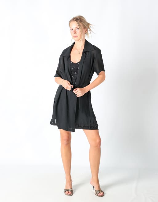 Vintage Unbranded L shirt in black