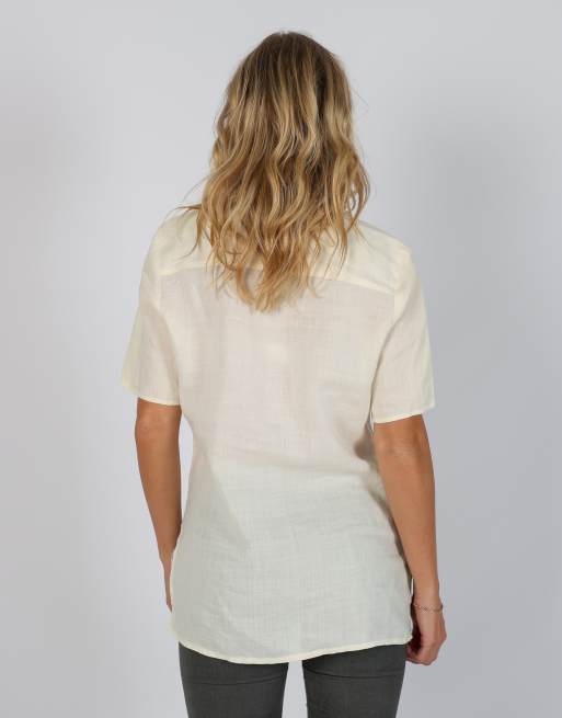 Vintage Unbranded L shirt in cream, 2 of 4