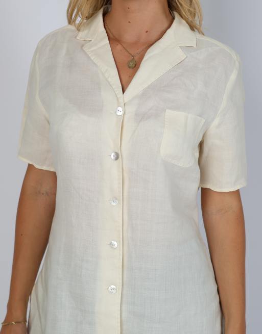 Vintage Unbranded L shirt in cream, 4 of 4