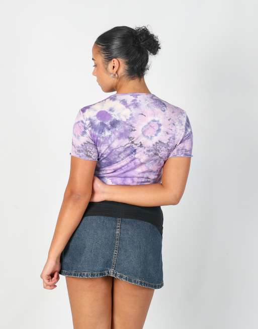 Vintage Unbranded M baby tee in purple, 2 of 4